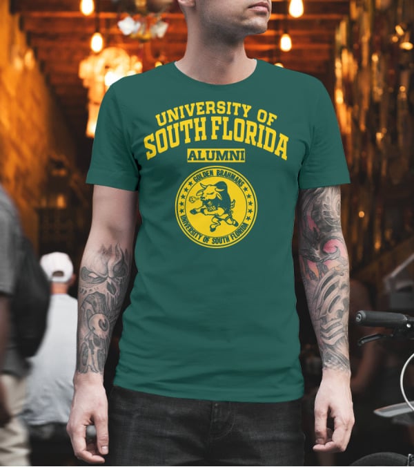 UNIVERSITY OF SOUTH FLORIDA ALUMNI GOLDEN BRAHMANS T-Shirt