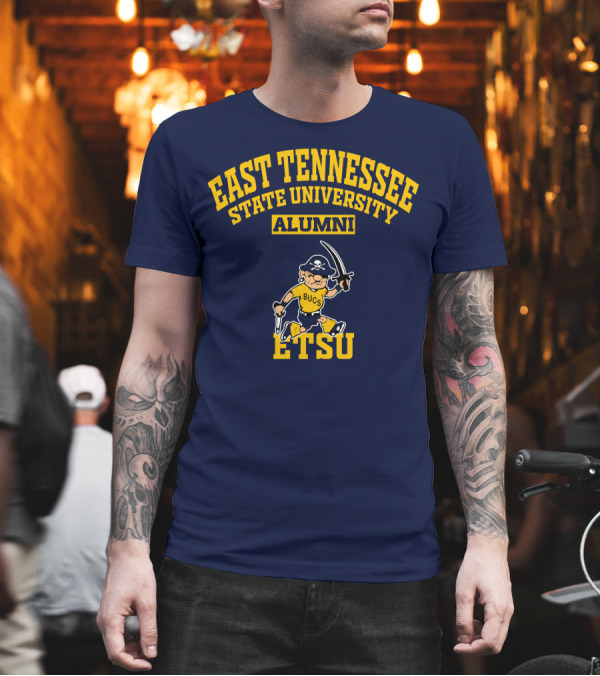 East Tennessee State University Alumni Bucs ETSU T-Shirt East Tennessee State University Alumni Bucs ETSU T-Shirt