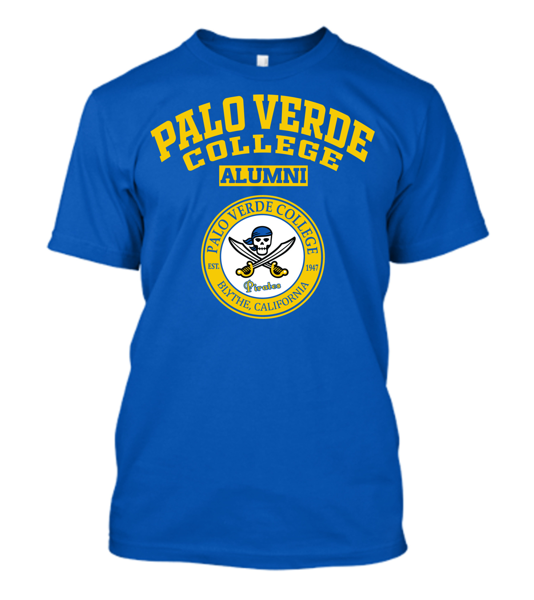 Palo Verde College Alumni Pirates Blythe California 1947 T-Shirt