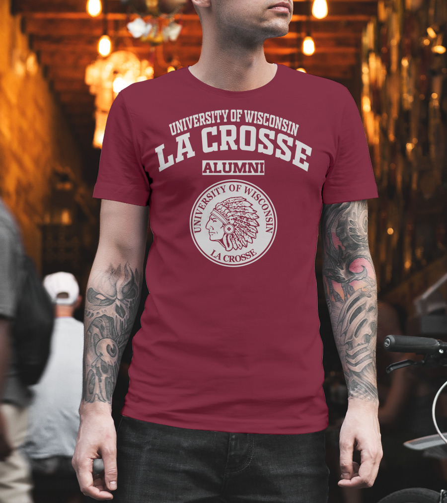 University Of Wisconsin La Crosse Alumni Indian Head T-Shirt