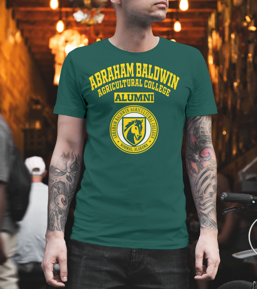 Abraham Baldwin Agricultural College Alumni Normal Alabama Horse Emblem T-Shirt