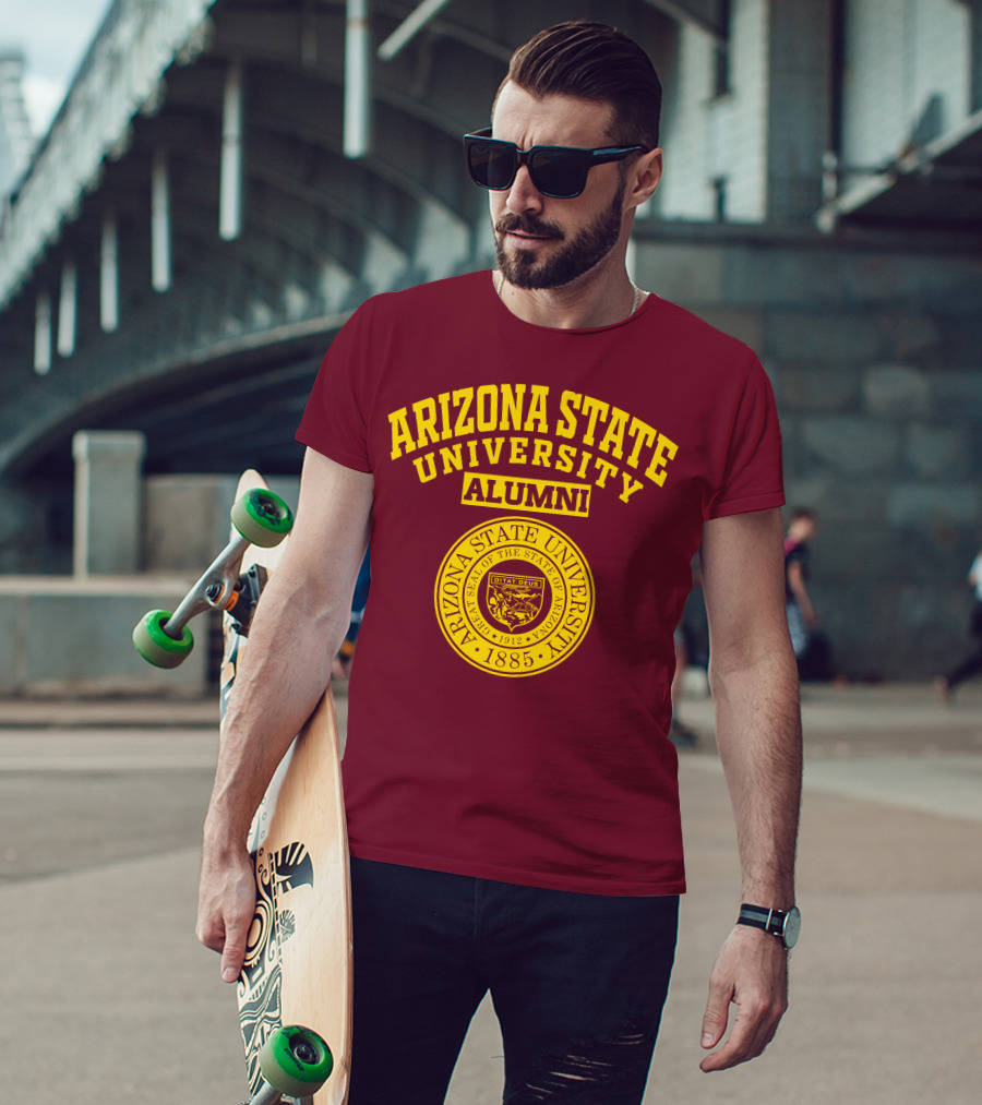 Arizona State University Alumni 1885 Great Seal Ditat Deus T-Shirt