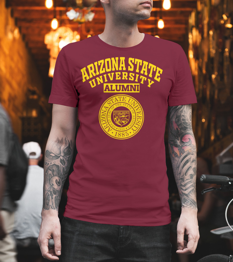 Arizona State University Alumni 1885 Great Seal Ditat Deus T-Shirt