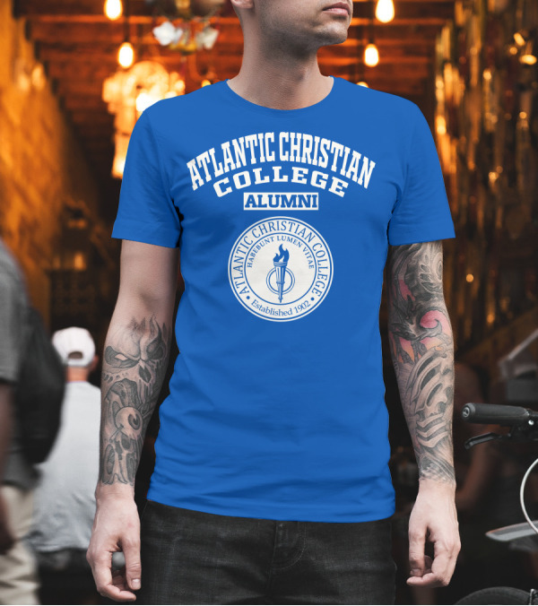 Atlantic Christian College Alumni Emblem Established 1902 Habebunt Lumen Vitae T-Shirt Atlantic Christian College Alumni Emblem Established 1902 Habebunt Lumen Vitae T-Shirt