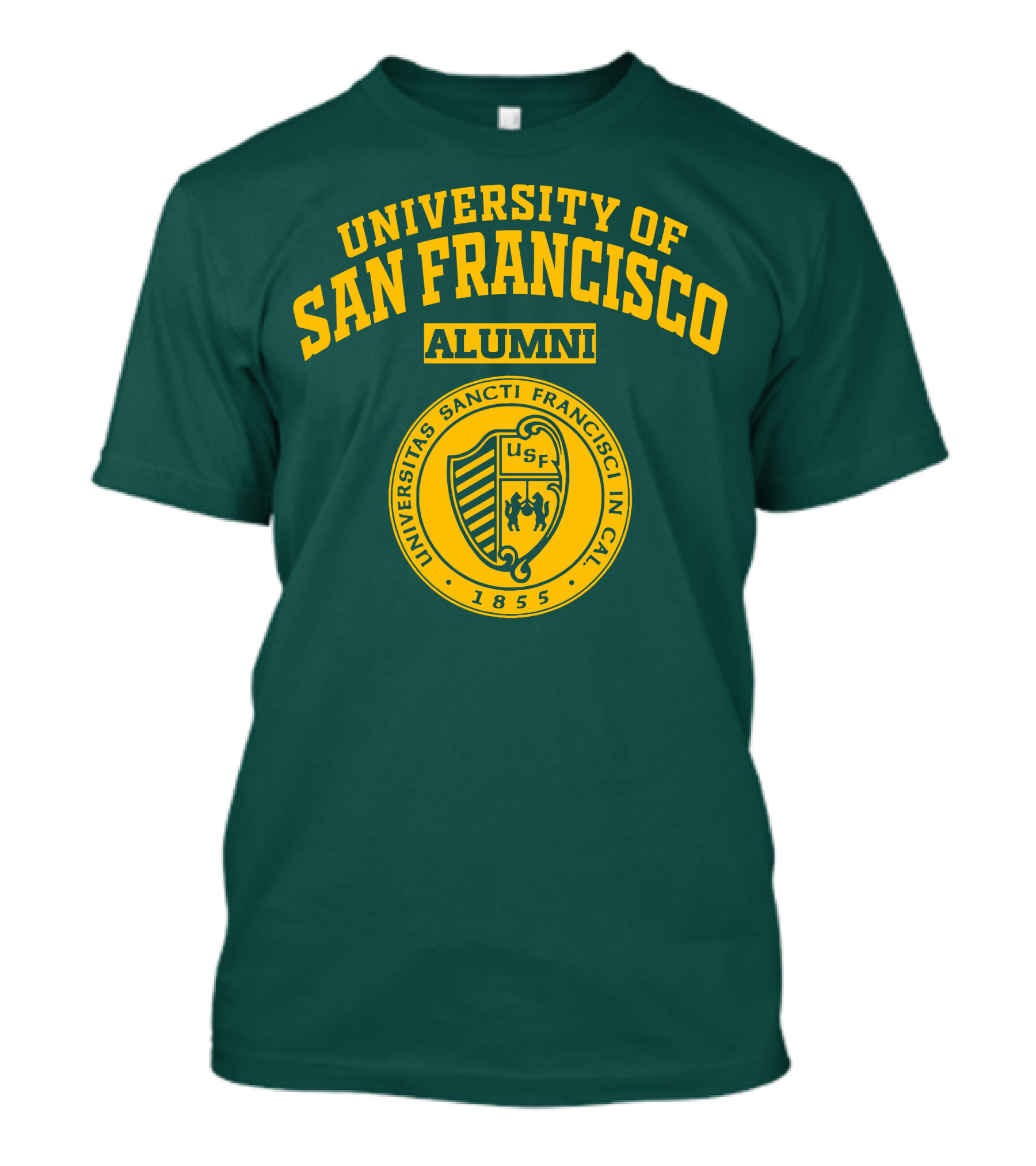 University Of San Francisco Alumni Universitas Sancti Francisci IN Cal 1855 Usf T-Shirt