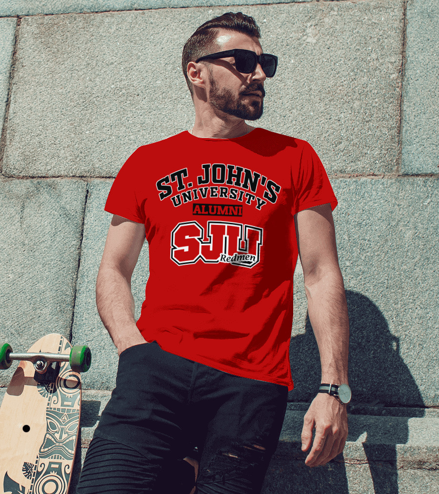 St John's University Alumni SJU Redmen T-Shirt