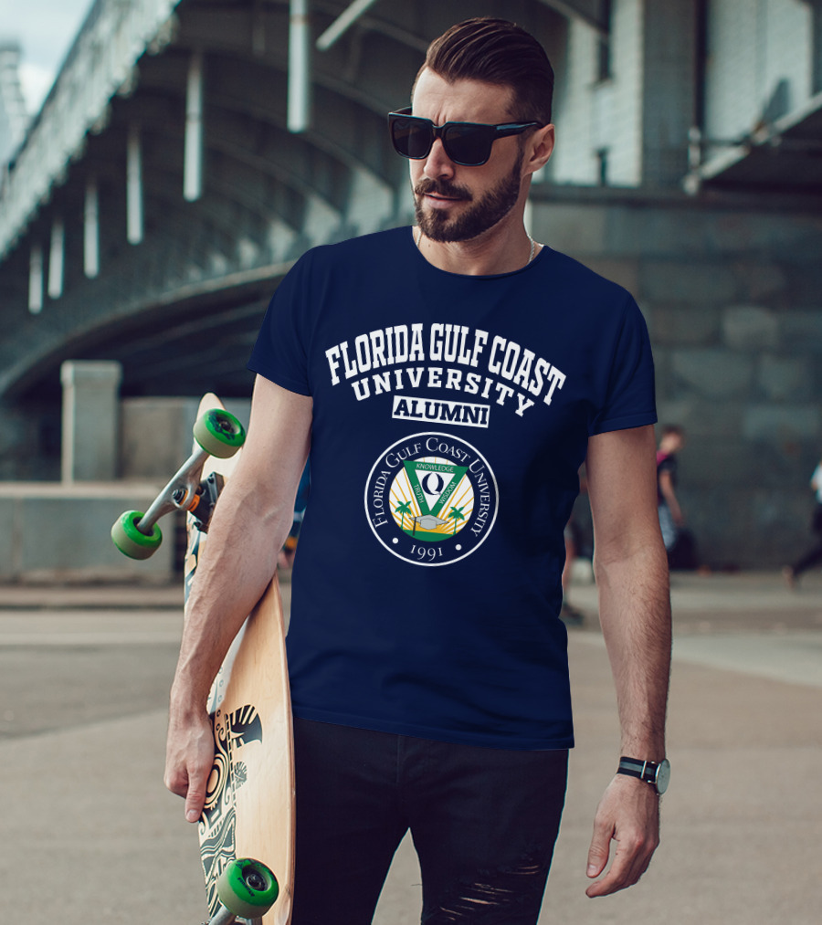 Florida Gulf Coast University Alumni Logo 1991 Crest T-Shirt
