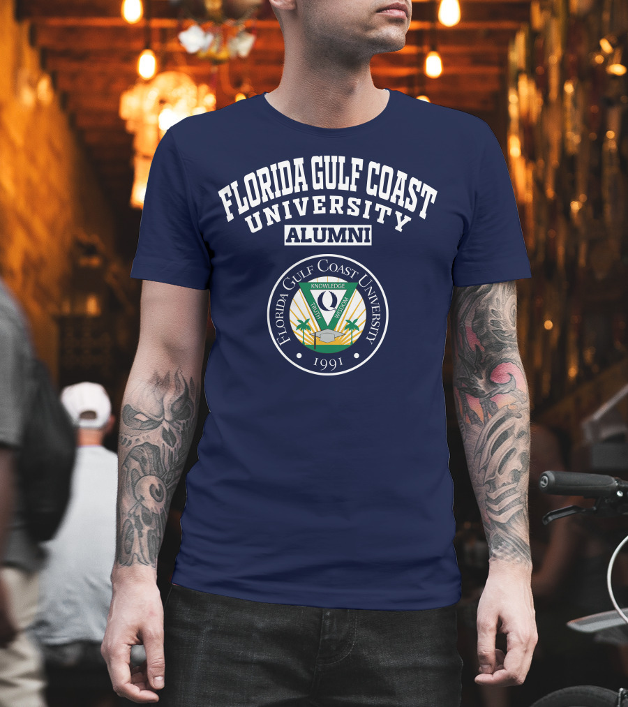 Florida Gulf Coast University Alumni Logo 1991 Crest T-Shirt