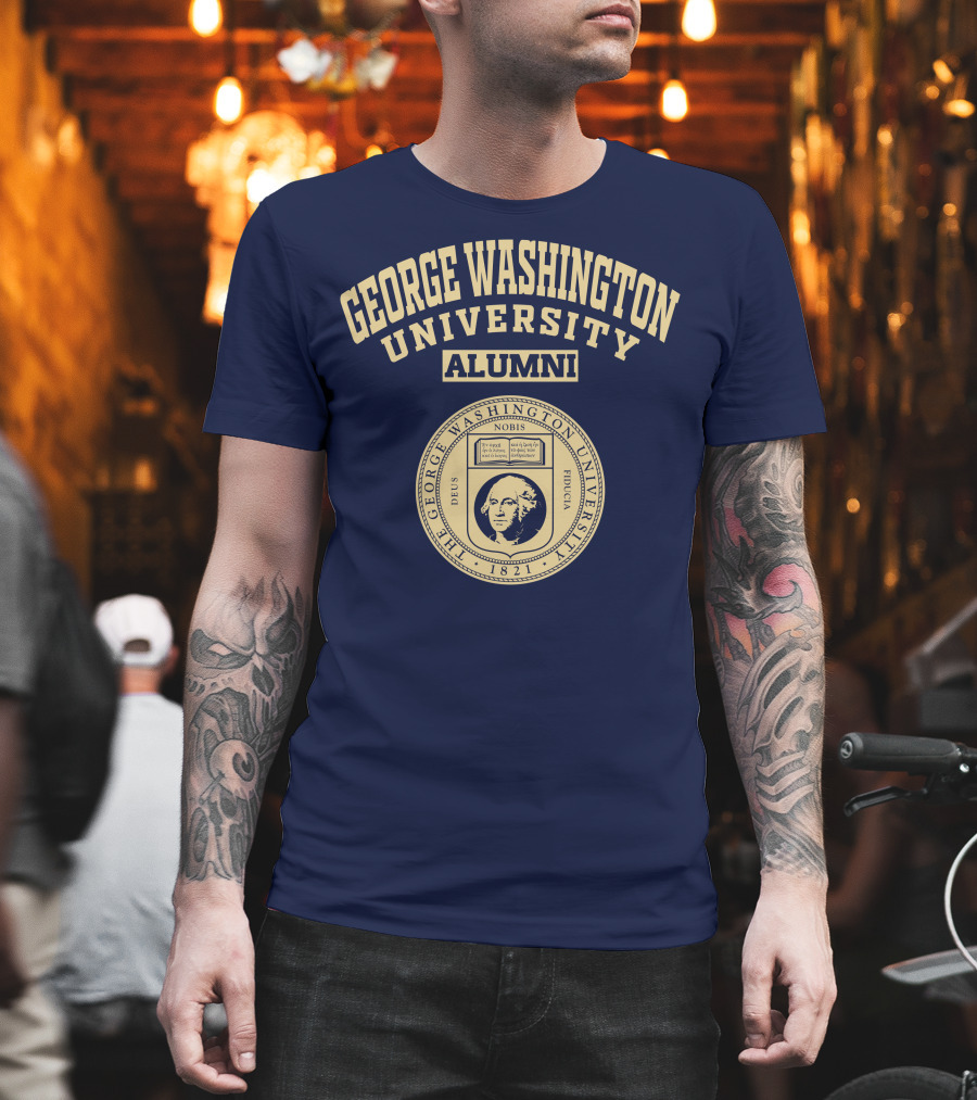 George Washington University Alumni 1821 Seal Nobis Deus Fiducia T-Shirt