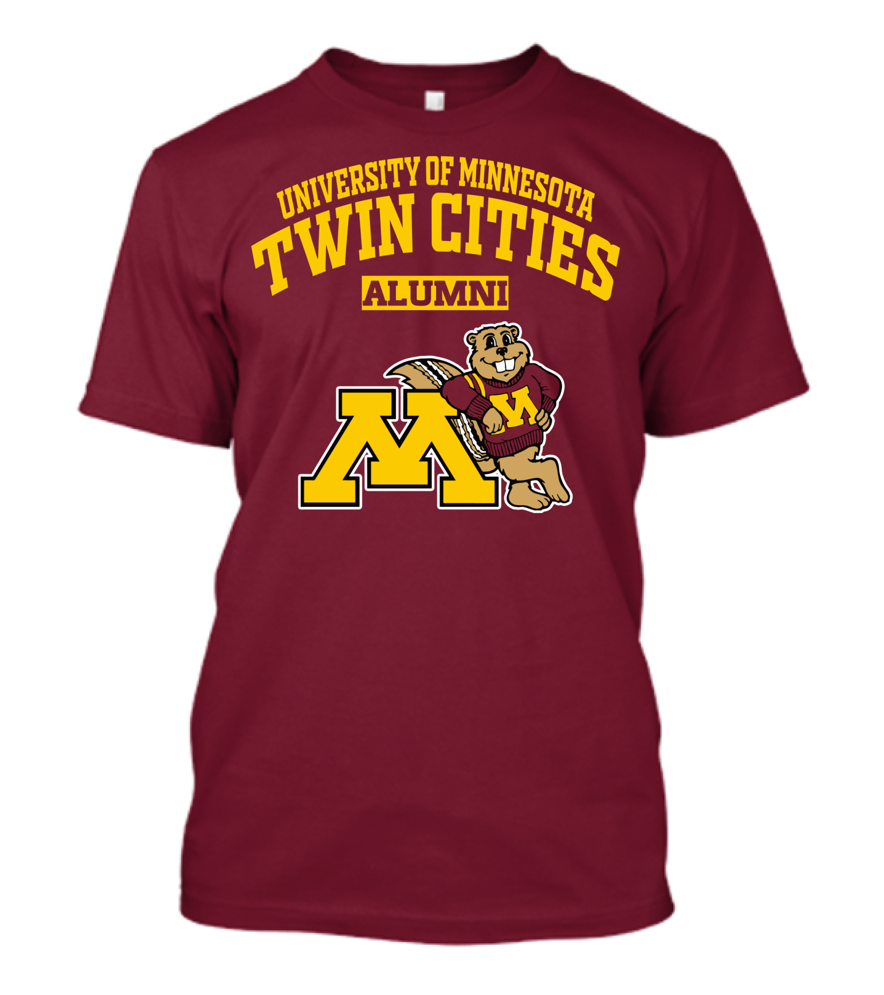 University Of Minnesota Twin Cities Alumni Goldy Gopher M T-Shirt