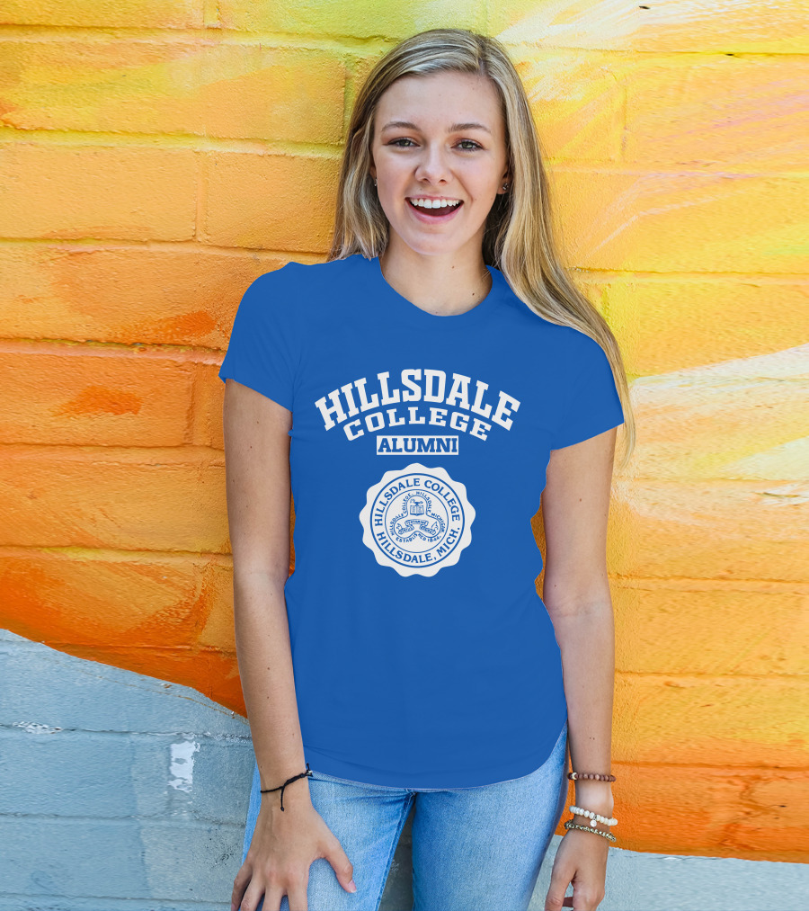 Hillsdale College Alumni Hillsdale Mich Established 1844 Seal T-Shirt