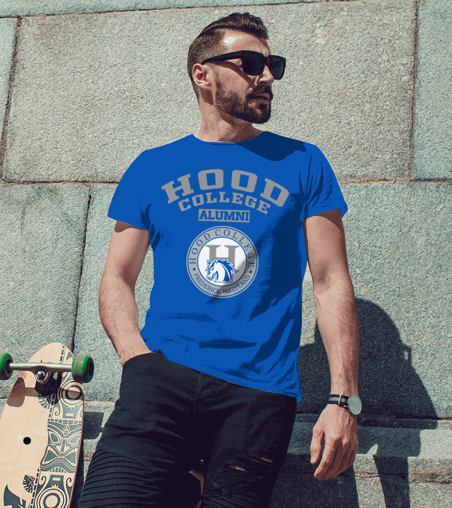 Hood College Alumni Frederick Maryland Logo Horse Emblem T-Shirt