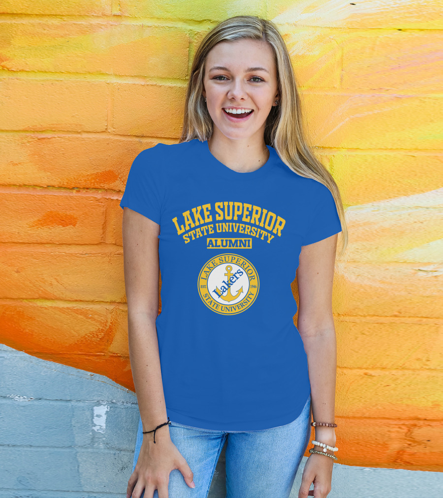 Lake Superior State University Alumni Lakers Anchor Logo Est 1946 T-Shirt