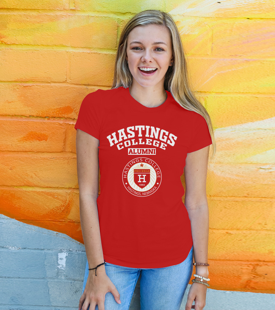 Hastings College Alumni Pro Rege 1882 Hastings Nebraska T-Shirt