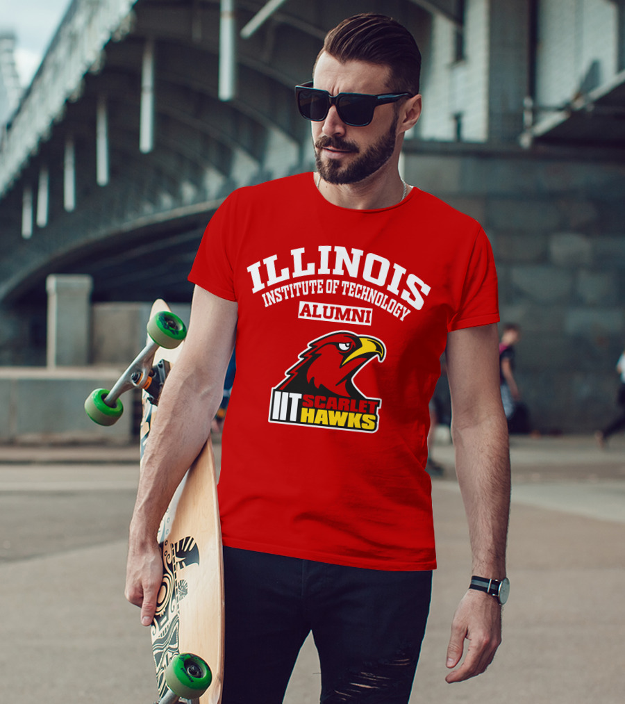 Illinois Institute Of Technology Alumni Iit Scarlet Hawks T-Shirt