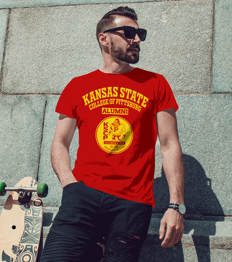 Kansas State College Of Pittsburg Alumni Gorillas KSCP Est. 1903 Pittsburg Kansas T-Shirt