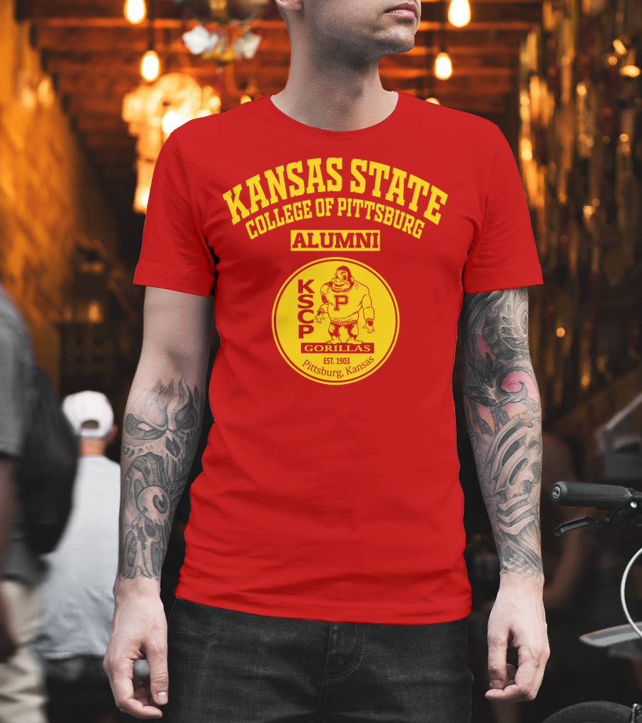 Kansas State College of Pittsburg Alumni Gorillas KSCP Est. 1903 Pittsburg Kansas T-Shirt