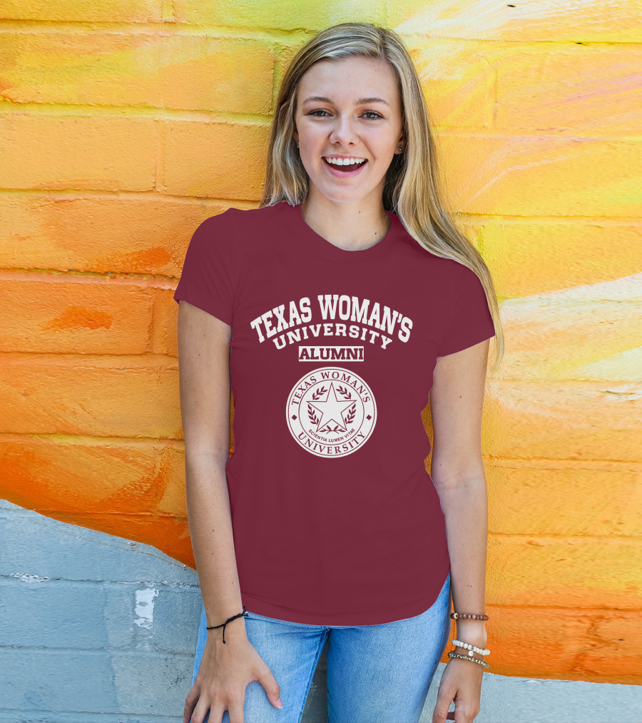 Texas Woman's University Alumni Scientia Lumen Vitae T-Shirt