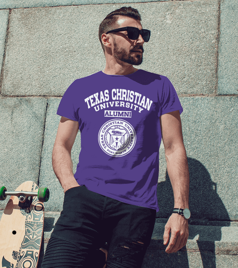 Texas Christian University Alumni Est 1873 Fort Worth Seal T-Shirt