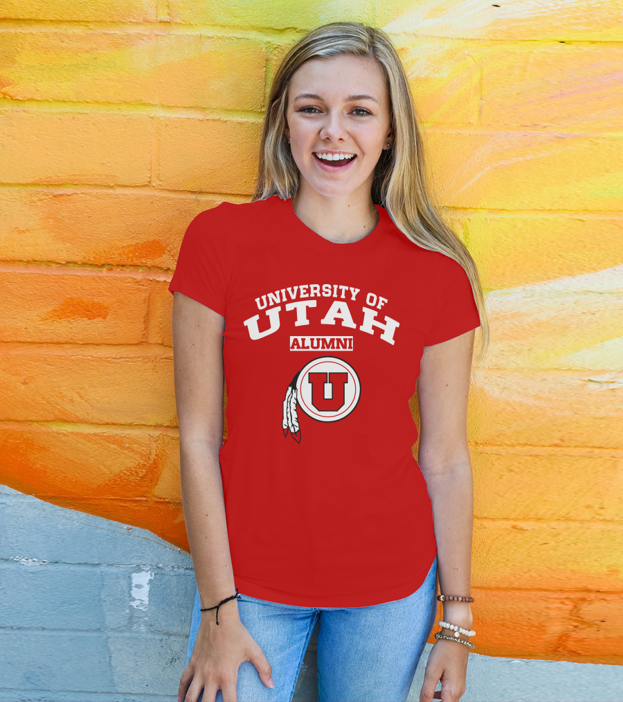 University Of Utah Alumni U Logo With Feathers T-Shirt
