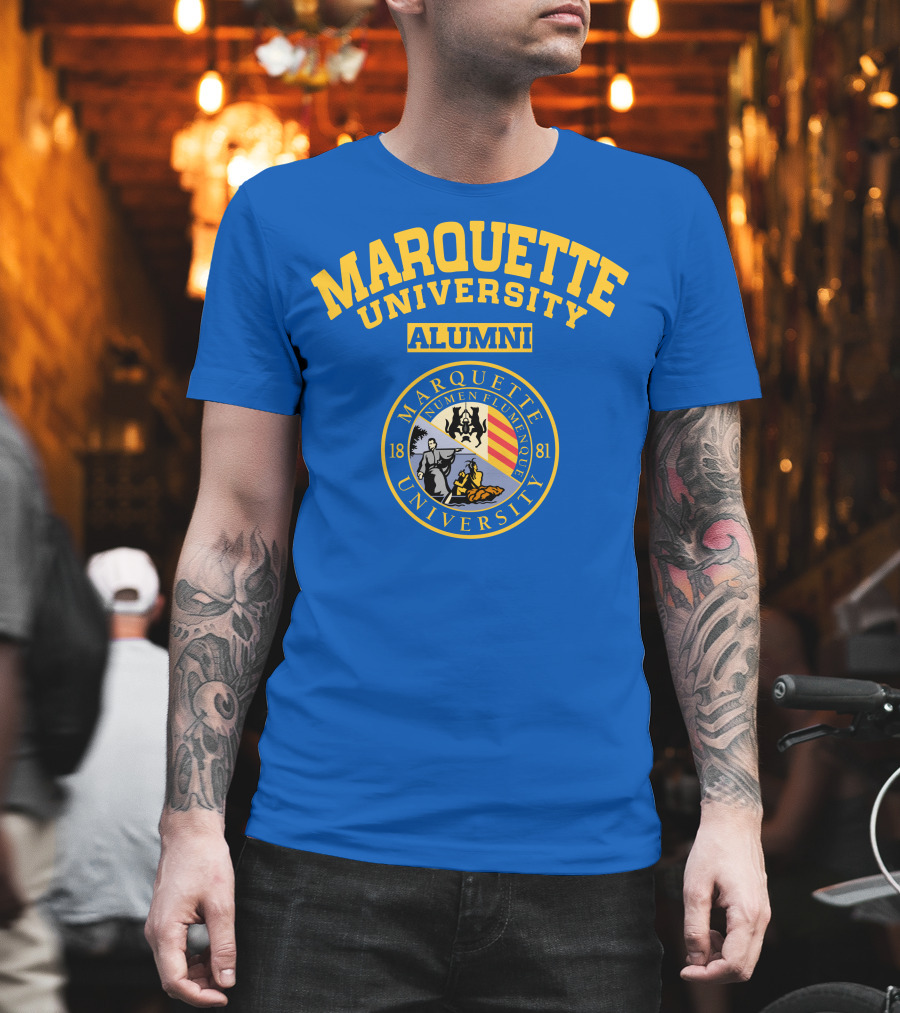 Marquette University Alumni Seal Numen Flumenque 1881 T-Shirt
