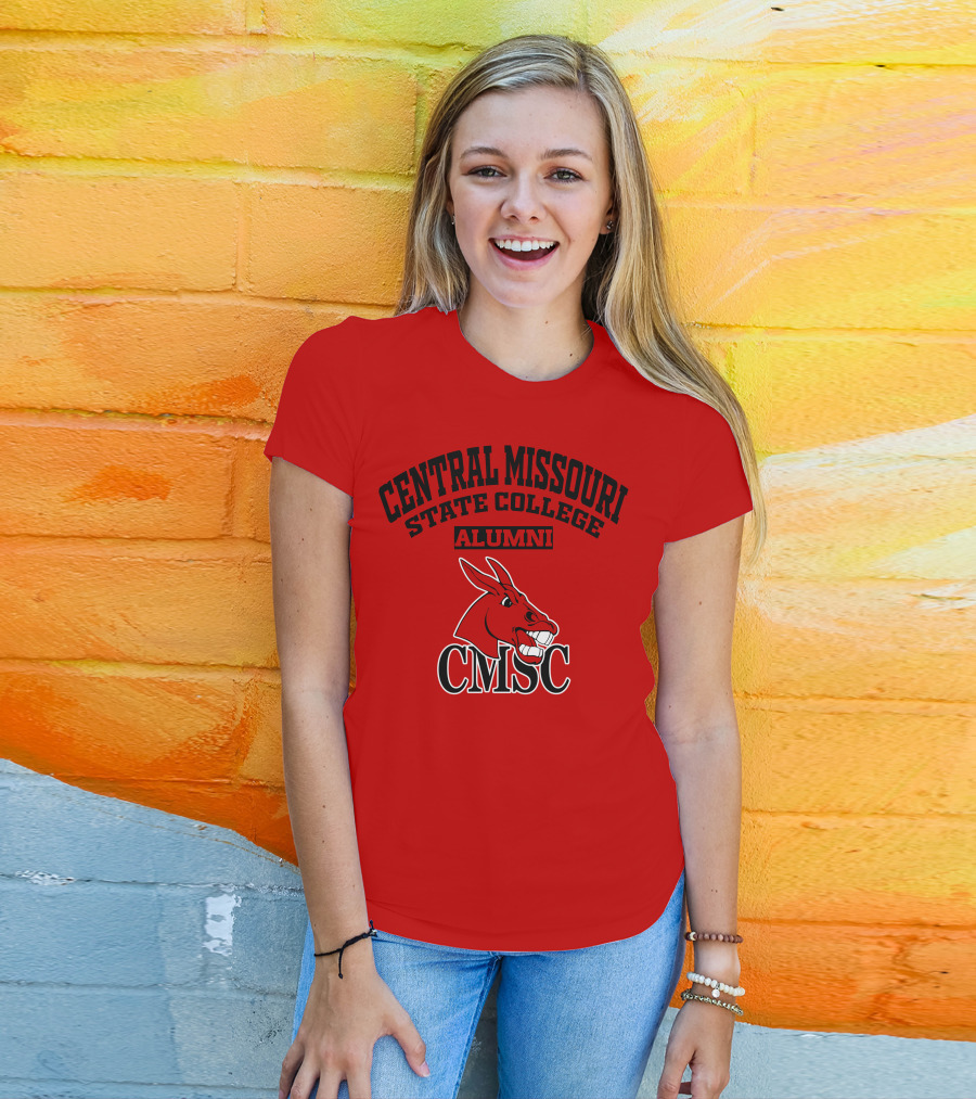 Central Missouri State College Alumni CMSC Red Mule T-Shirt