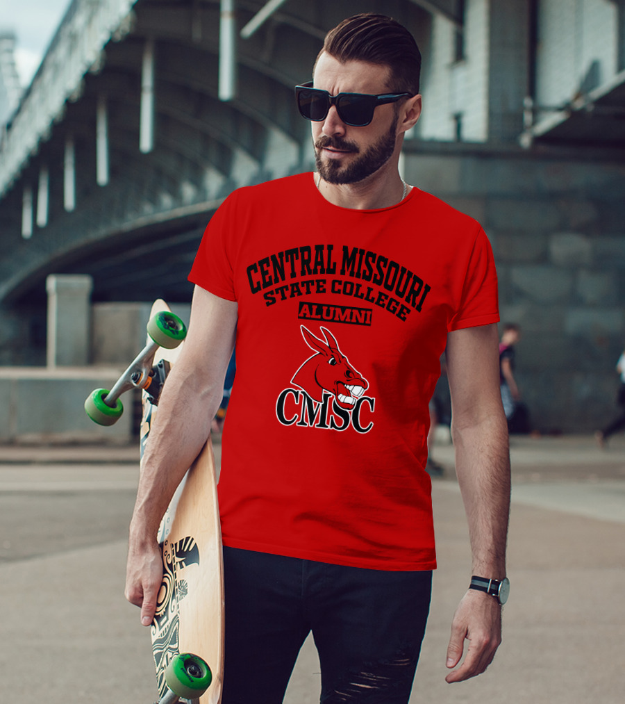 Central Missouri State College Alumni CMSC Red Mule T-Shirt