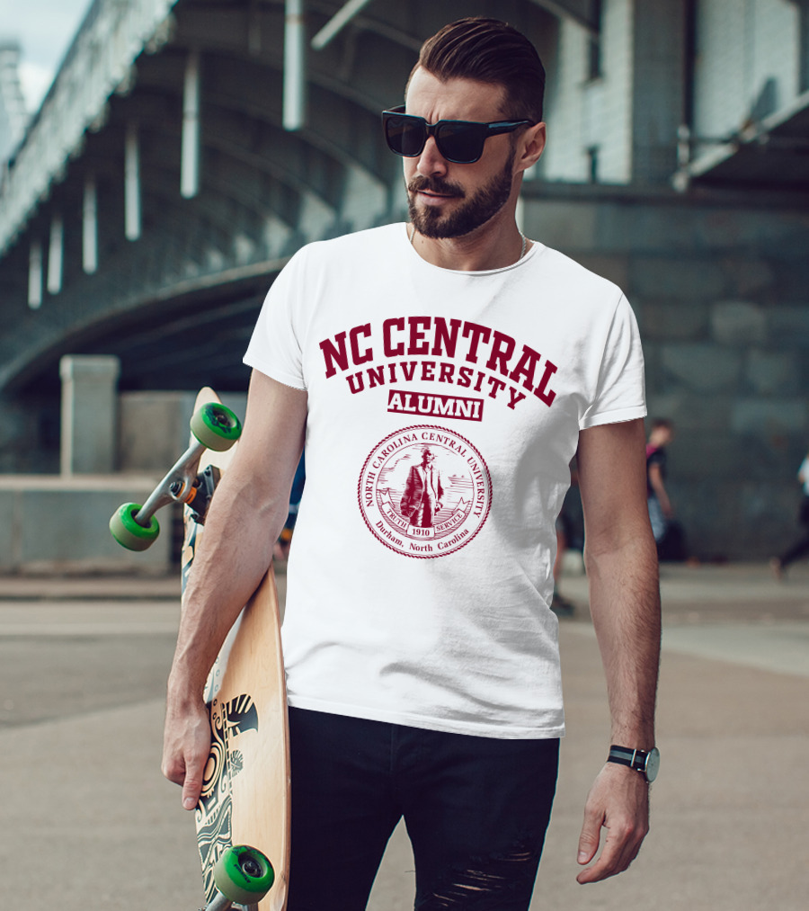NC Central University Alumni North Carolina Central University Seal Durham 1910 Truth Service T-Shirt