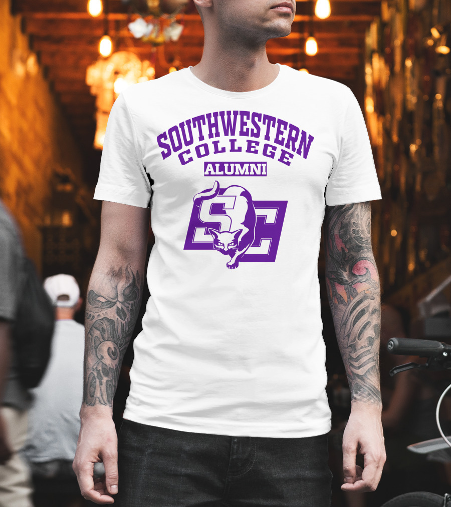 Southwestern College Alumni SC Logo With Cougar T-Shirt