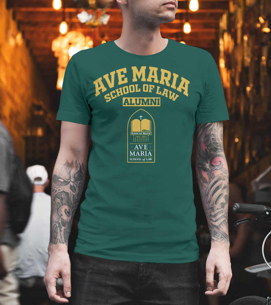 Ave Maria School of Law Alumni Fides et Ratio Crest T-Shirt