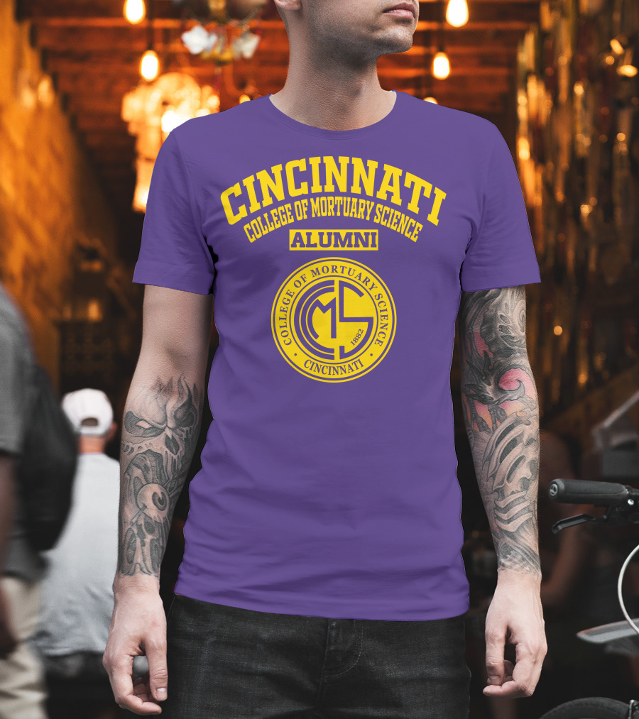Cincinnati College of Mortuary Science Alumni Emblem 1882 T-Shirt