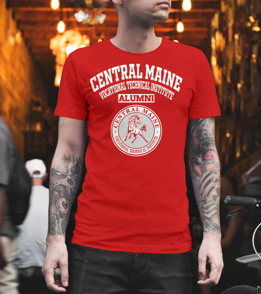 Central Maine Vocational Technical Institute Alumni Horse Seal T-Shirt