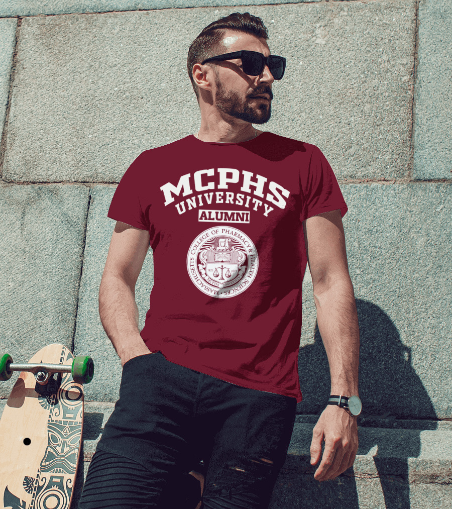 MCPHS University Alumni Massachusetts College Of Pharmacy And Health Sciences Seal T-Shirt