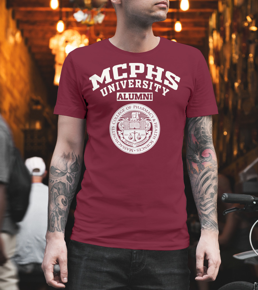 MCPHS University Alumni Massachusetts College of Pharmacy and Health Sciences Seal T-Shirt