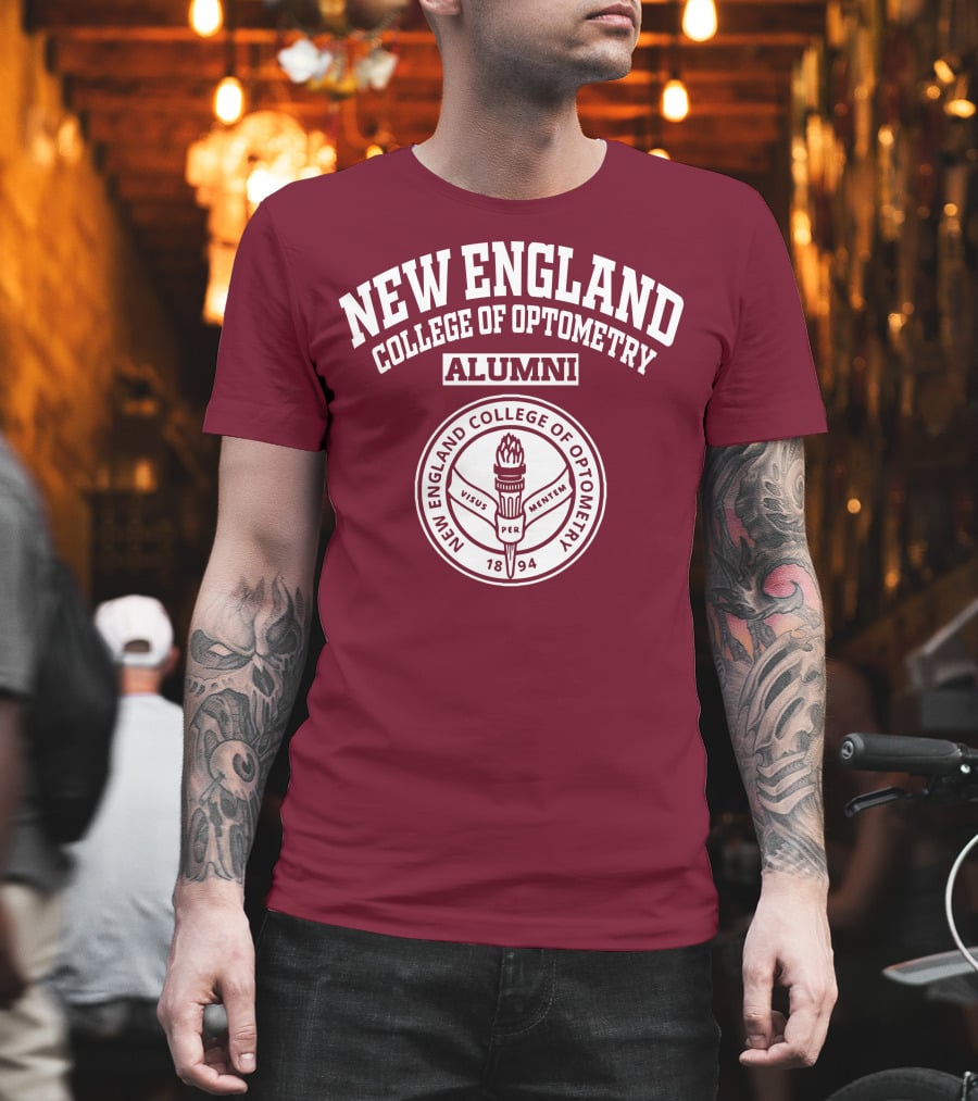 New England College Of Optometry Alumni Visus Per Mentem 1894 T-Shirt