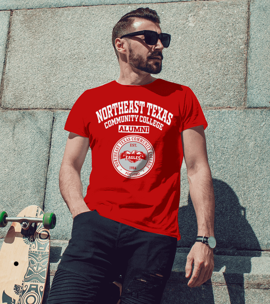 Northeast Texas Community College Alumni Eagles Est. 1984 Focused T-Shirt
