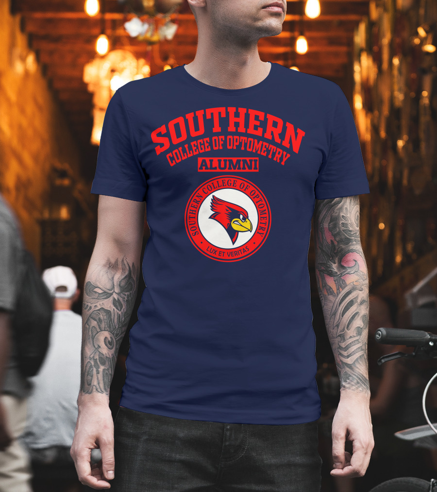 Southern College of Optometry Alumni Lux Et Veritas Cardinal T-Shirt