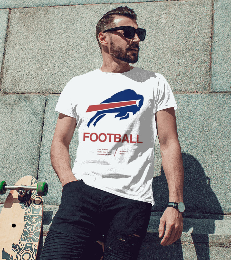 Buffalo Bills Football City Buffalo State New York Conference AFC T-Shirt