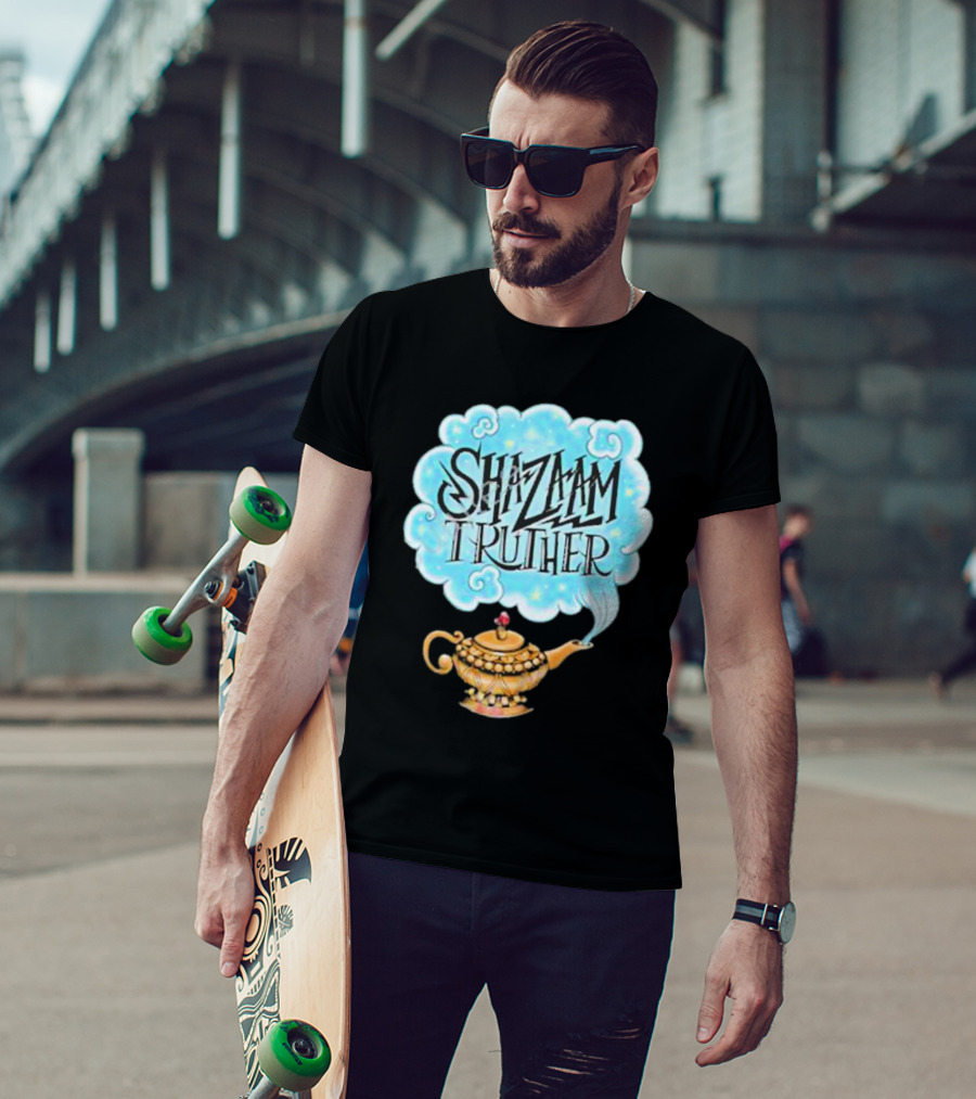 Shazaam Truther Magic Lamp Cloud T-Shirt