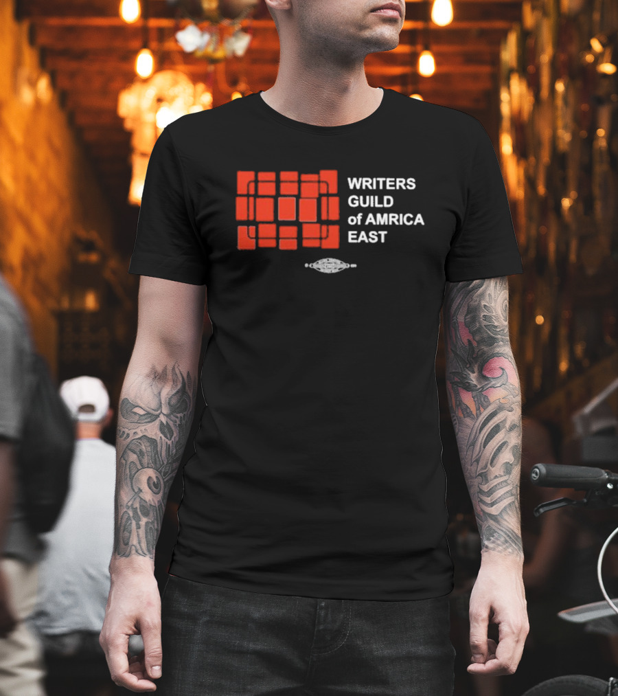 Writers Guild Of America East Red Square T-Shirt