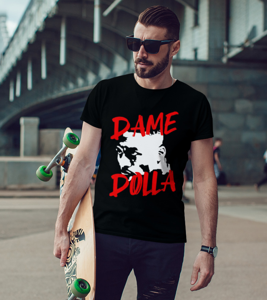 Dame Dolla Face Portrait Star Blazers T-Shirt