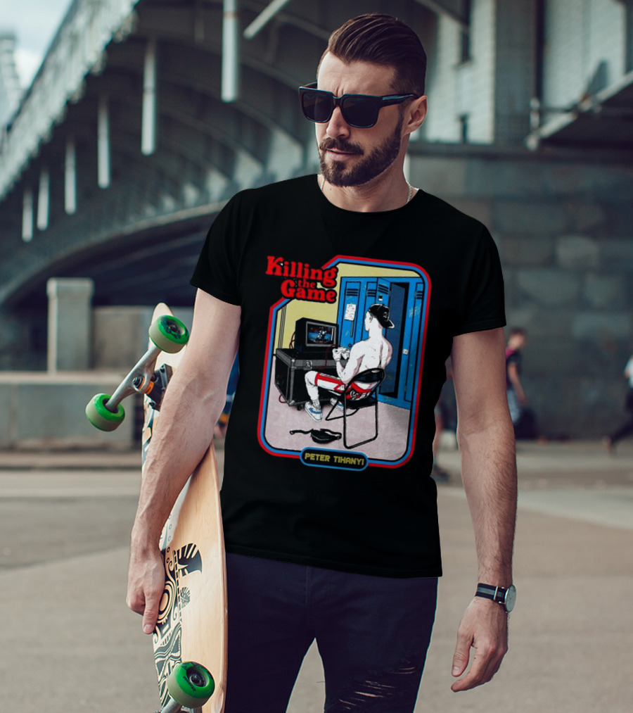 Killing The Game Peter Tihanyi Locker Room Gamer Scene T-Shirt