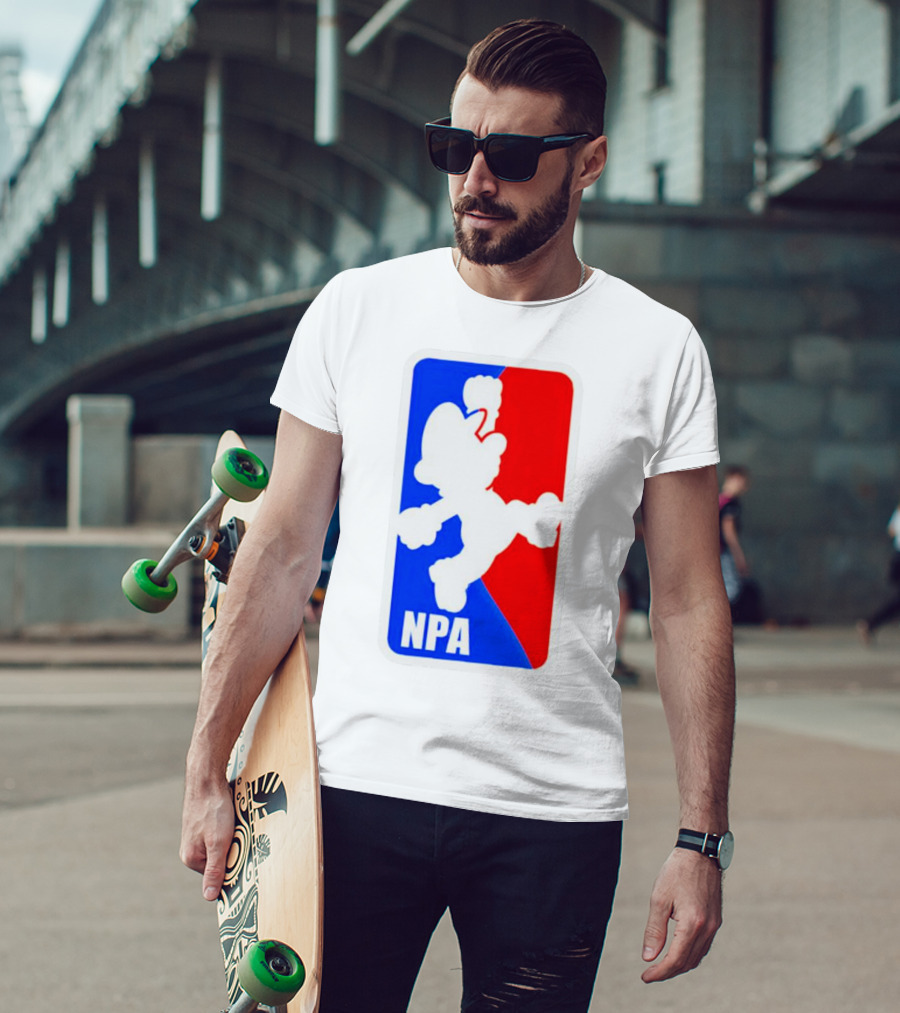 Mario NPA National Plumber Association NBA T-Shirt