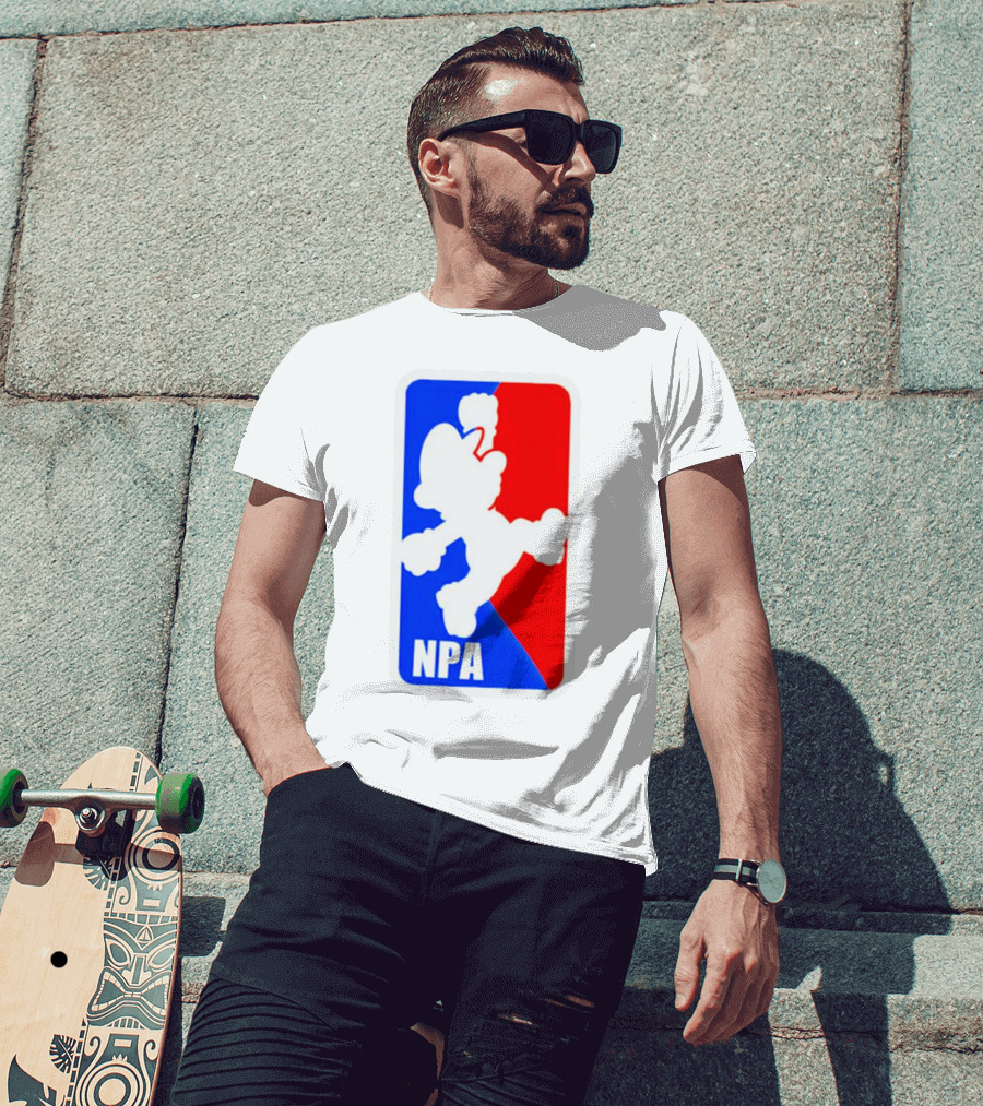 Mario NPA National Plumber Association NBA T-Shirt