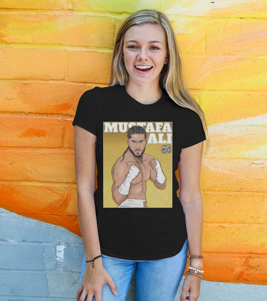 Mustafa Ali Boxer Migs Media T-Shirt