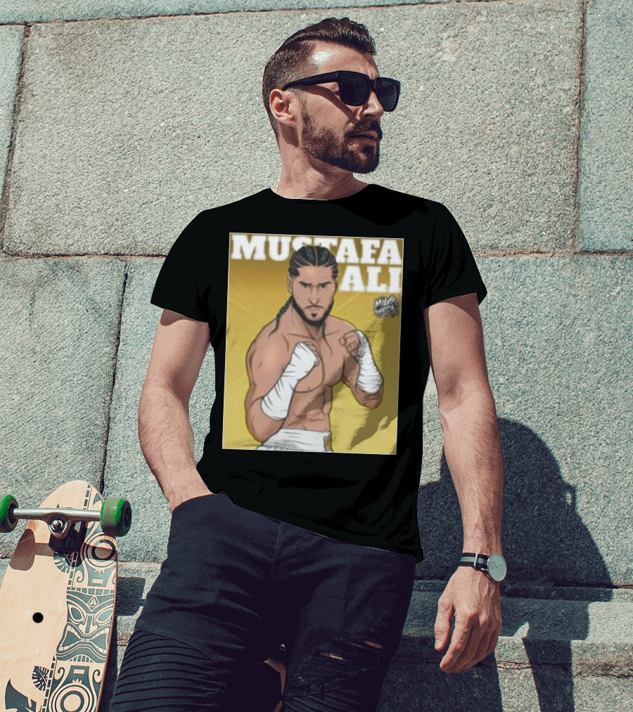 Mustafa Ali Boxer Migs Media T-Shirt