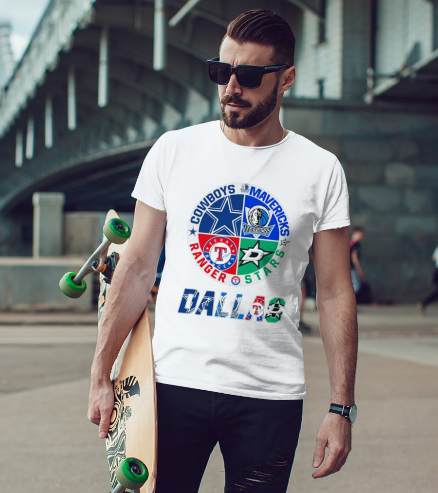 Dallas Cowboys Mavericks Rangers Stars T-Shirt