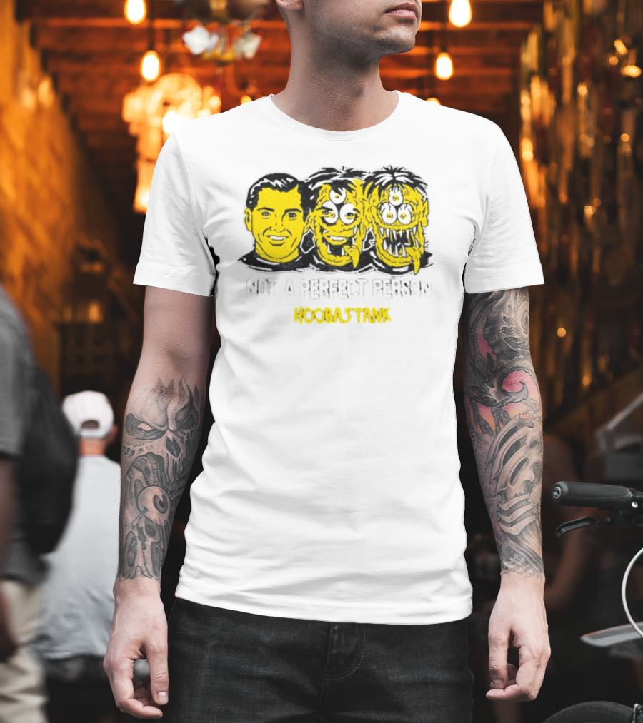 Not A Perfect Person Hoobastank Yellow Faces T-Shirt