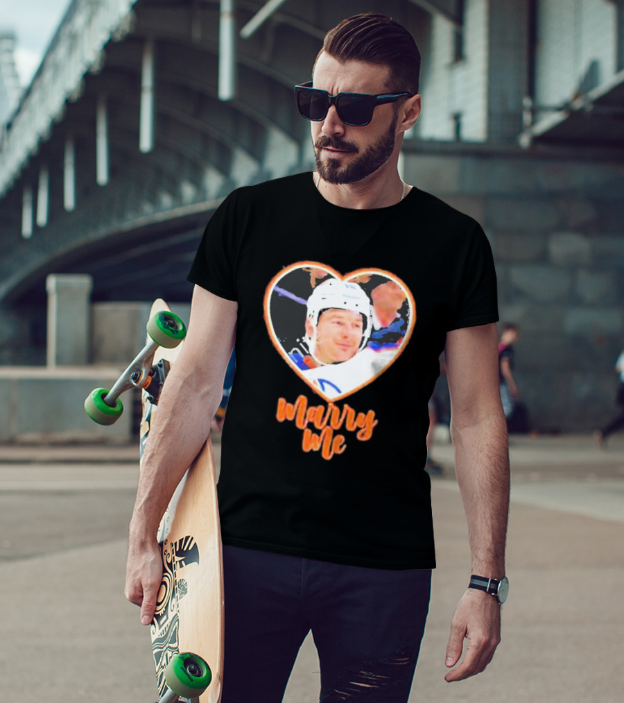 Zach Hyman Heart Shape Marry Me T-Shirt
