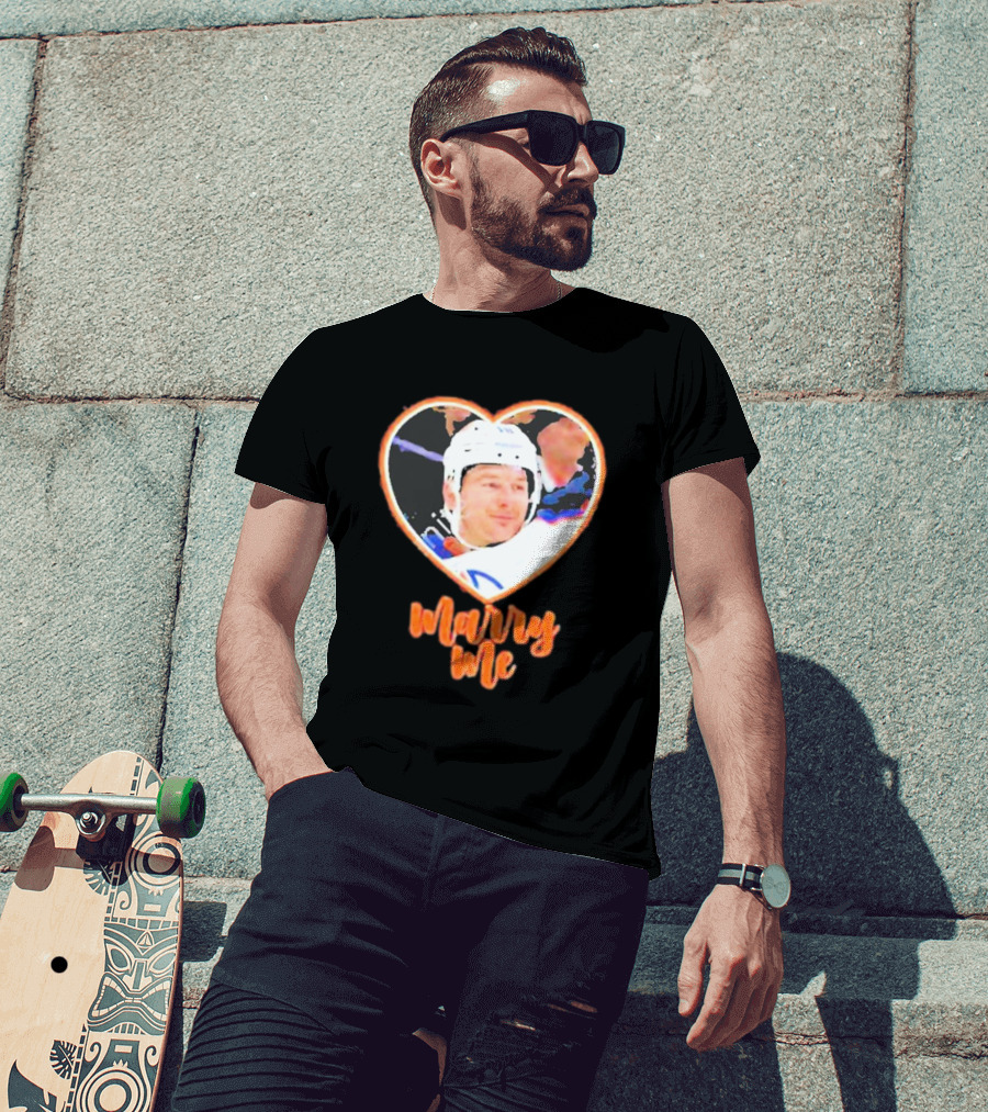 Zach Hyman Heart Shape Marry Me T-Shirt